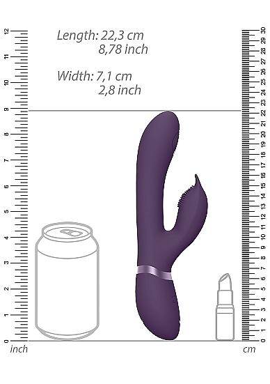 Vive - Aimi Rechargeable Triple-motor Swinging Silicone Rabbit - Purple