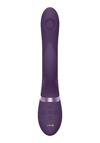 Vive - Aimi Rechargeable Triple-motor Swinging Silicone Rabbit - Purple