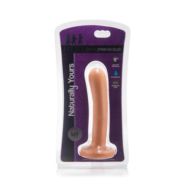 BFF Queen Strap On Dildo Beige 6 inches