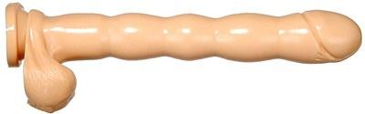 Armadingdong Balls Huge 14 Inch Dildo - Beige