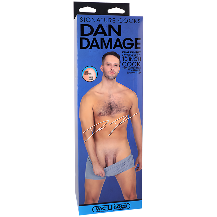 Signature Cocks Dan Damage 10 In. Ultraskyn Vac-u-lock Dildo