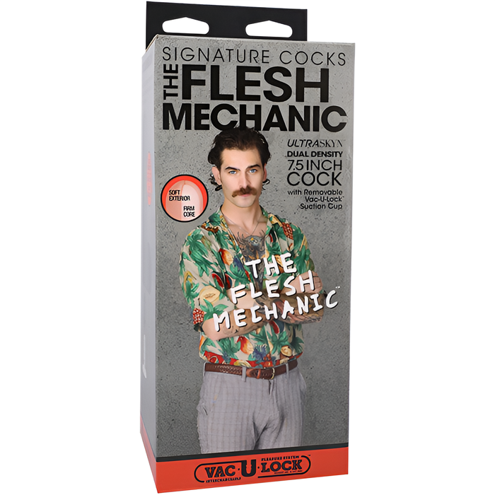Signature Cocks The Flesh Mechanic 7.5 In. Ultraskyn Vac-u-lock Dildo