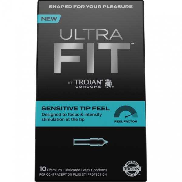 Trojan Ultrafit Sensitive Tip Feel 10 Ct.