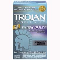 Trojan Thintensity Latex Condoms With Ultrasmooth Lubricant
