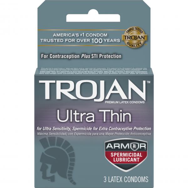 Trojan Ultra Thin Armor (spermicidal) 3pk