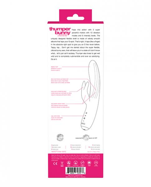 Vedo Thumper Bunny Rechargeable Dual Vibe Pretty Pink