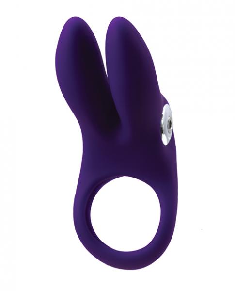 Vedo Sexy Bunny Rechargeable Ring - Deep Purple