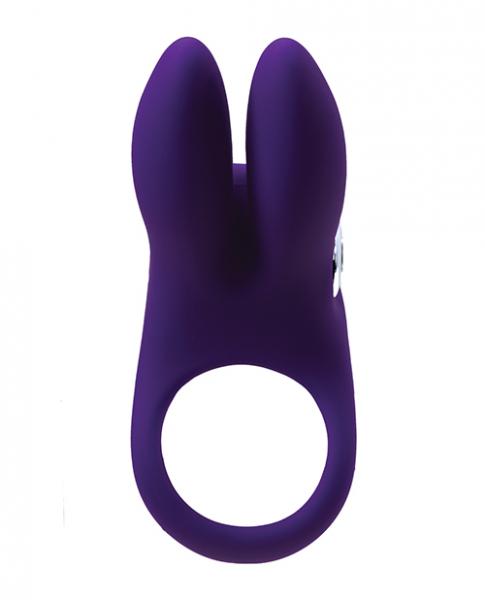 Vedo Sexy Bunny Rechargeable Ring - Deep Purple