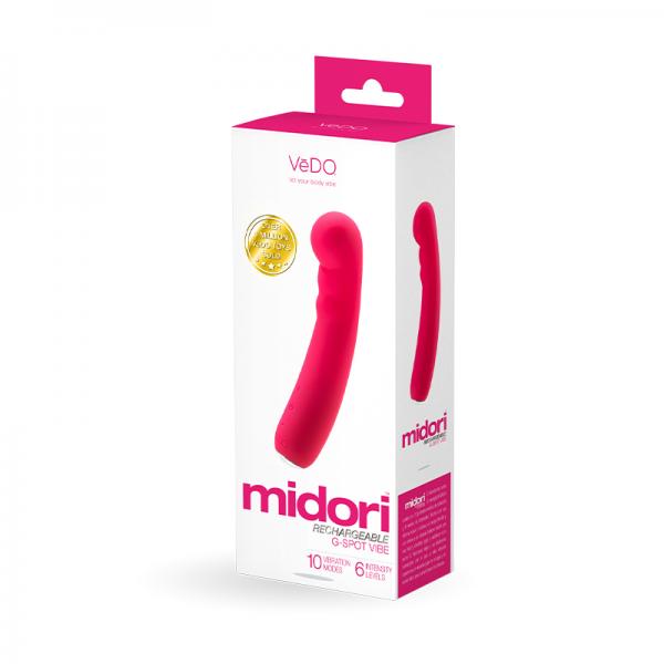 Vedo Midori Rechargeable G Spot Vibe - Foxy Pink