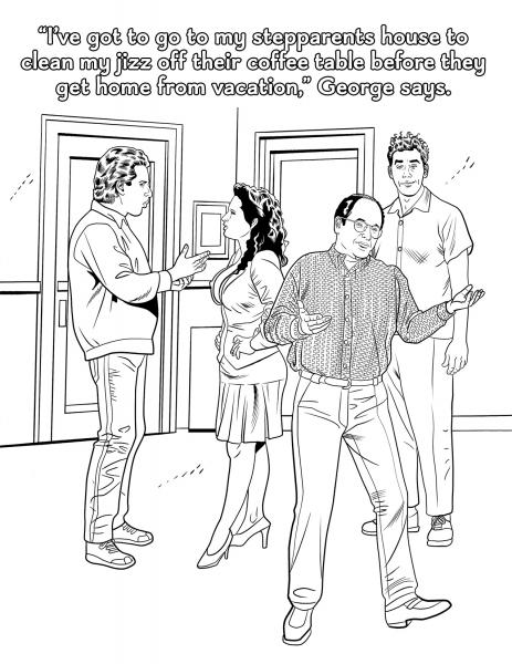 Sexfeld Porn Parody Coloring Book