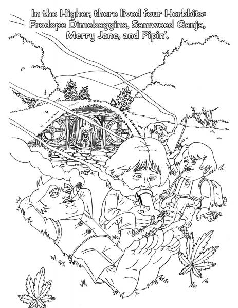 The Lord Of The Smoke Rings Coloring Book
