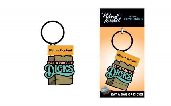 Sex Toy Keychain Eat A Bag Of Dicks