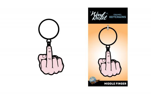 Sex Toy Keychain Middle Finger