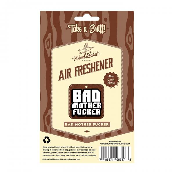 Wood Rocket Air Freshener Bad Mother Fucker