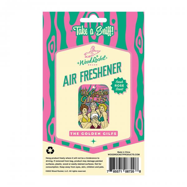Wood Rocket Air Freshener Golden Gilfs