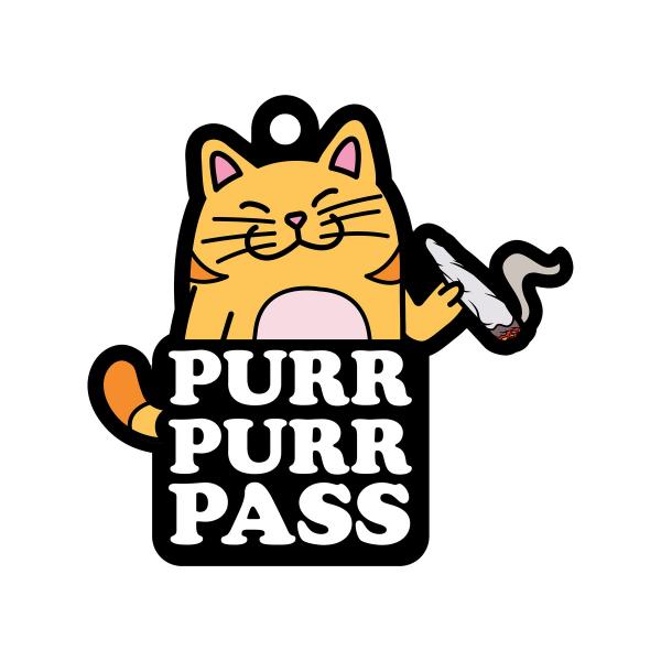 Wood Rocket Air Freshener Purr Purr Pass