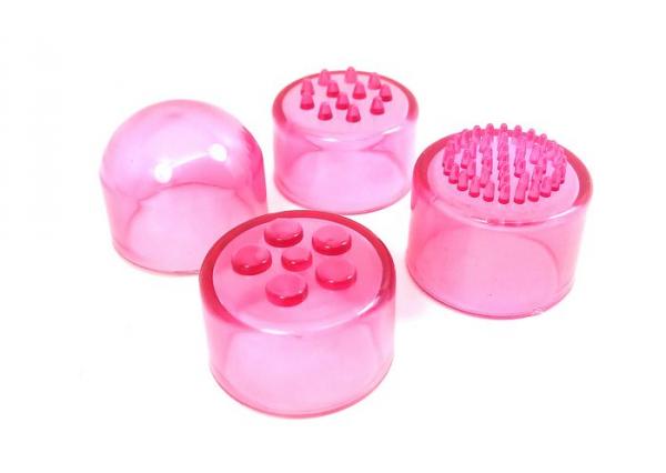 Cloud 9 Novelties Mini Massager Pocket Rocket Pink & 4 Attachments