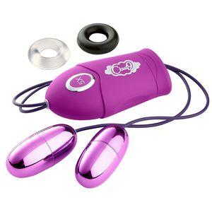 Cloud 9 Dual Vibrating Pleasure Bullet Turbo Speed Purple
