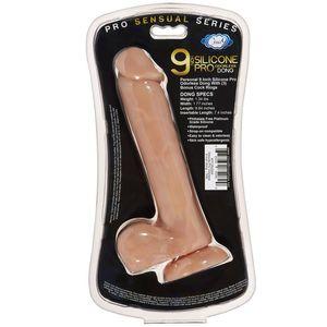 Pro Sensual Premium Silicone Dong 9 inch with 3 C-Rings
