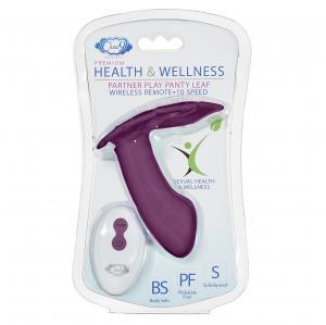 Cloud 9 Health & Wellness Wireless Remote Control Panty Leaf'' Vibe - Plum''