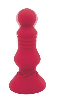 Sk Remote Vibe Floret Buttplug Red