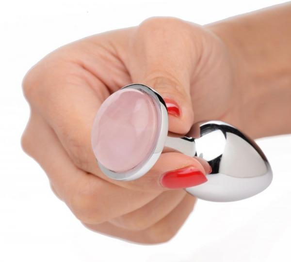 Booty Sparks Rose Quartz Gem Sm Plug