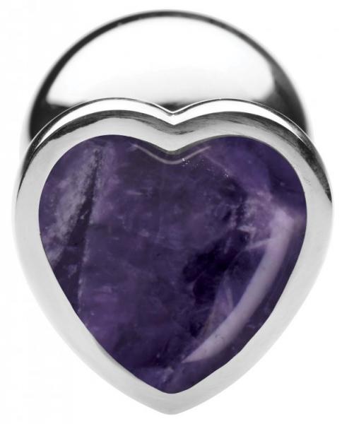 Booty Sparks Gems Amethyst Heart Lg Plug