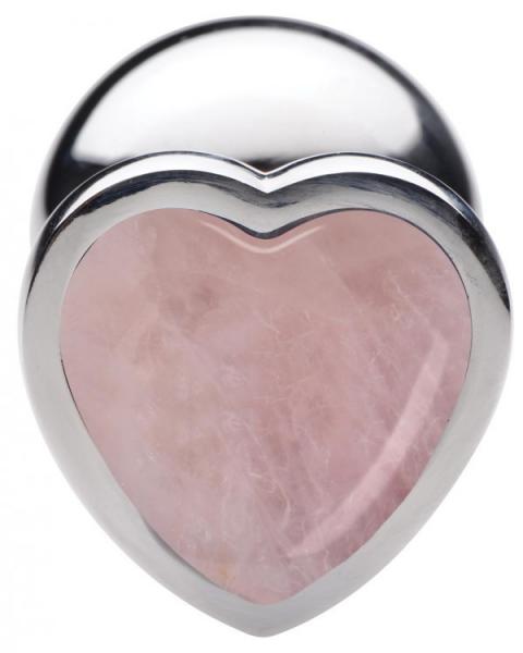 Booty Sparks Rose Quartz Heart Lg Plug
