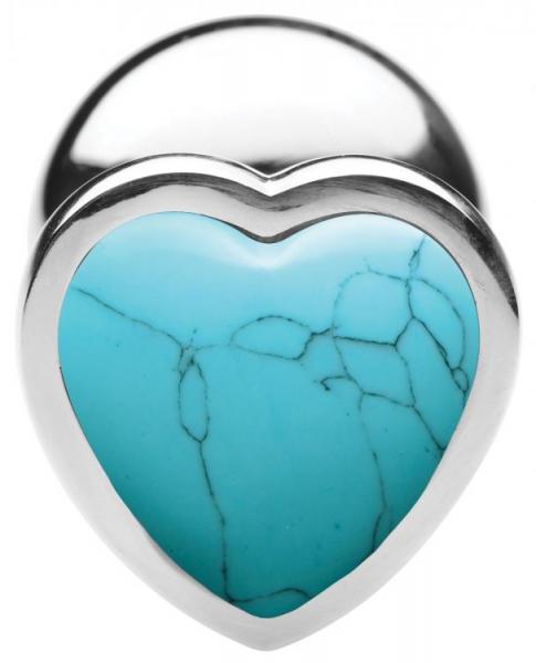 Booty Sparks Turquoise Heart Lg Plug