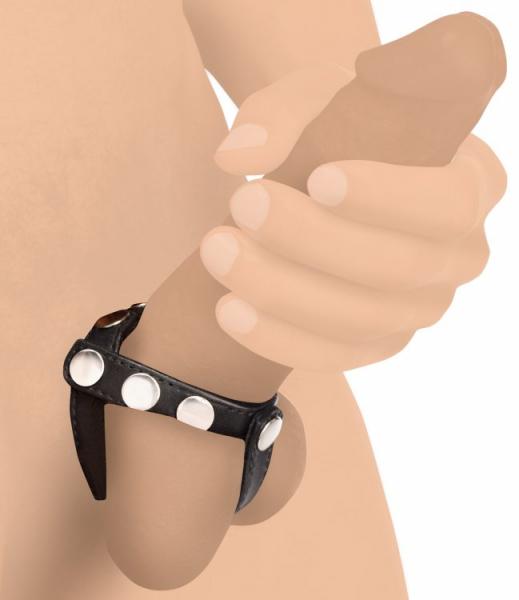 Cg Leather Snap-on Harness Black