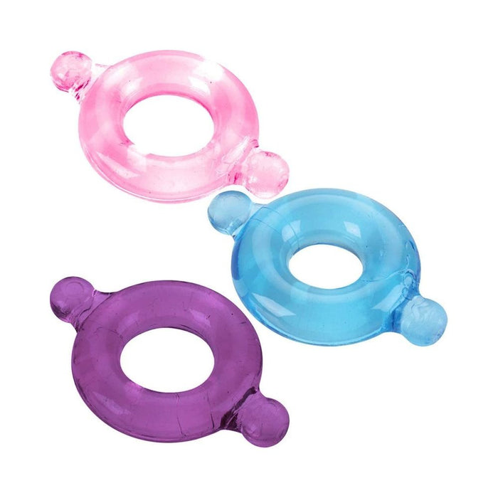 Elastomer C Ring Set - Blue, Purple, Pink