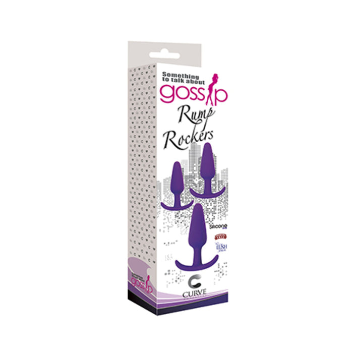 Rump Rockers 3 Piece Anal Plug Training Set Violet