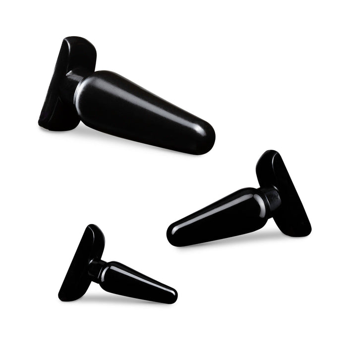 Anal Adventures Basic Plug Kit Black