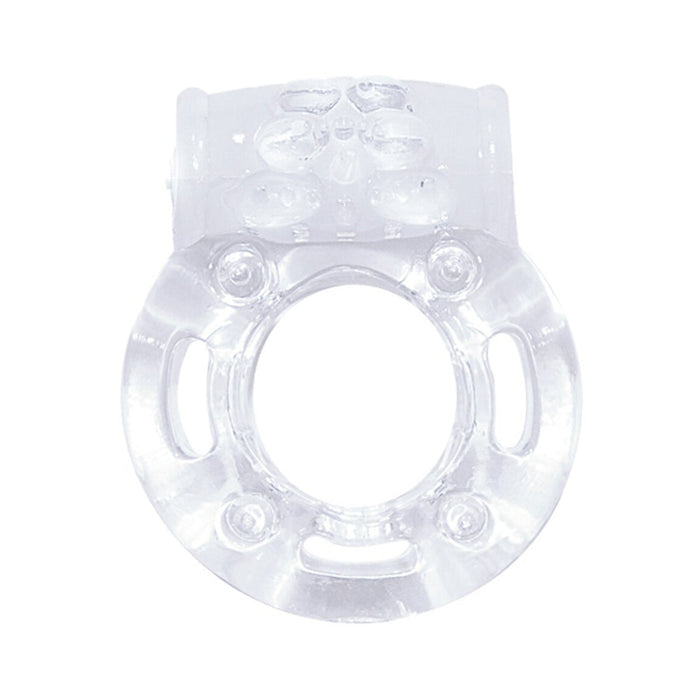 The Macho Crystal Collection Vibrating Cock Ring (clear)