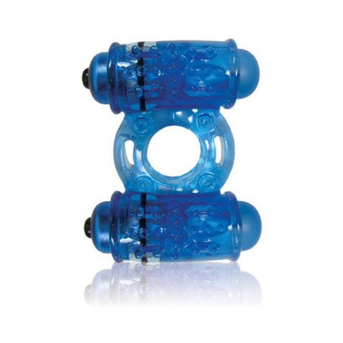 O Wow Double Wammy Blue Vibrating Ring