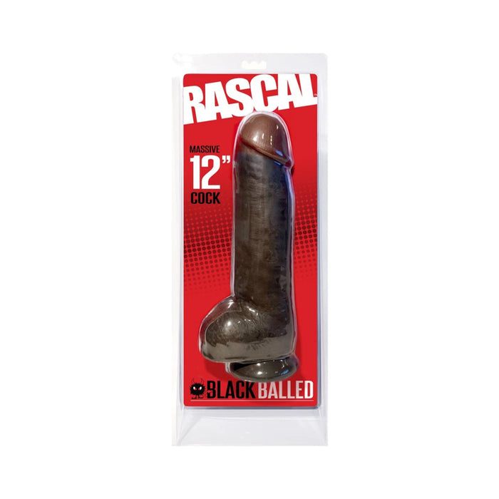 Black Balled Dildo 12 Inches